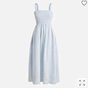 NWOT J Crew Linen Seersucker Dress